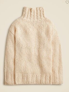 J.Crew oversized turtleneck sweater in textured yarn for women NWT